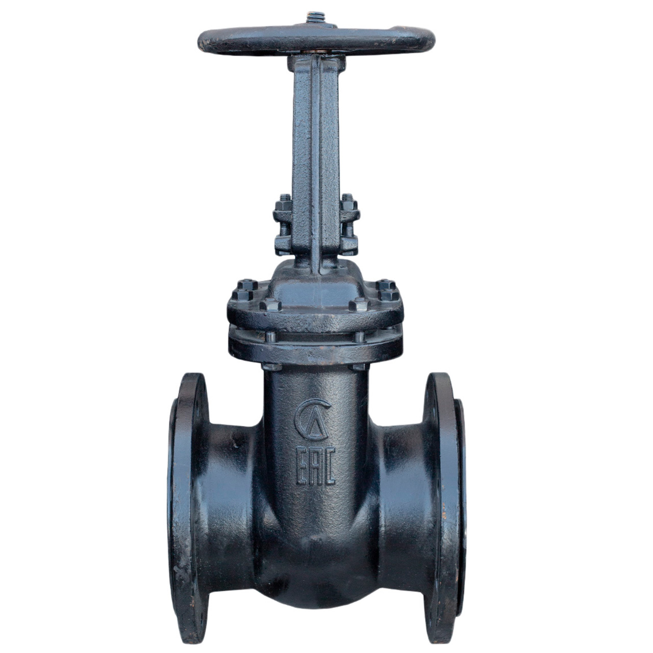 Задвижка чугунная параллельная 30ч6бр Ду 100 Ру 10/16 (Семёнов)